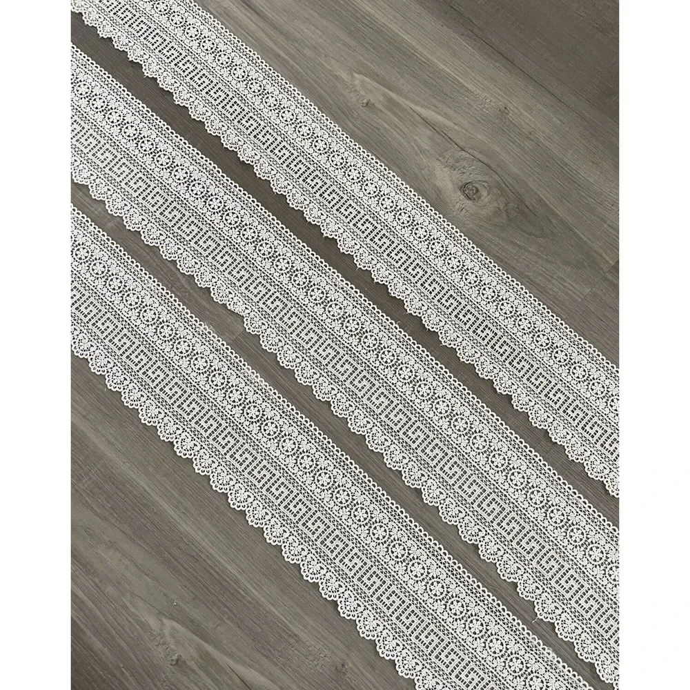 3.25 Yards Vintage Flat Ecru  Lace 4.25